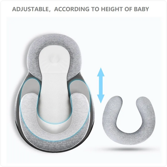 Baby Anti-Spit Up Pillow Light Grey