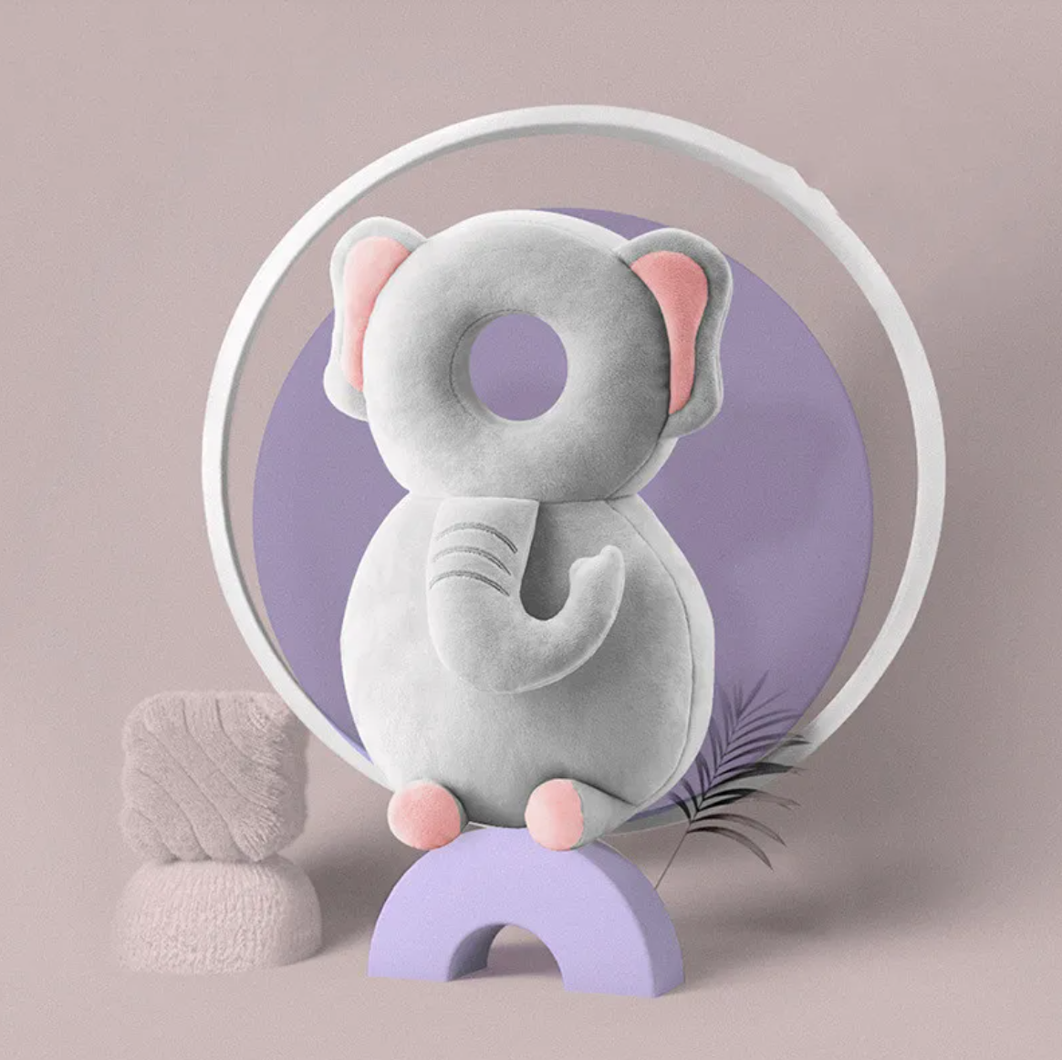 Toddler Head Protection Pad Big nose elephant Plush style