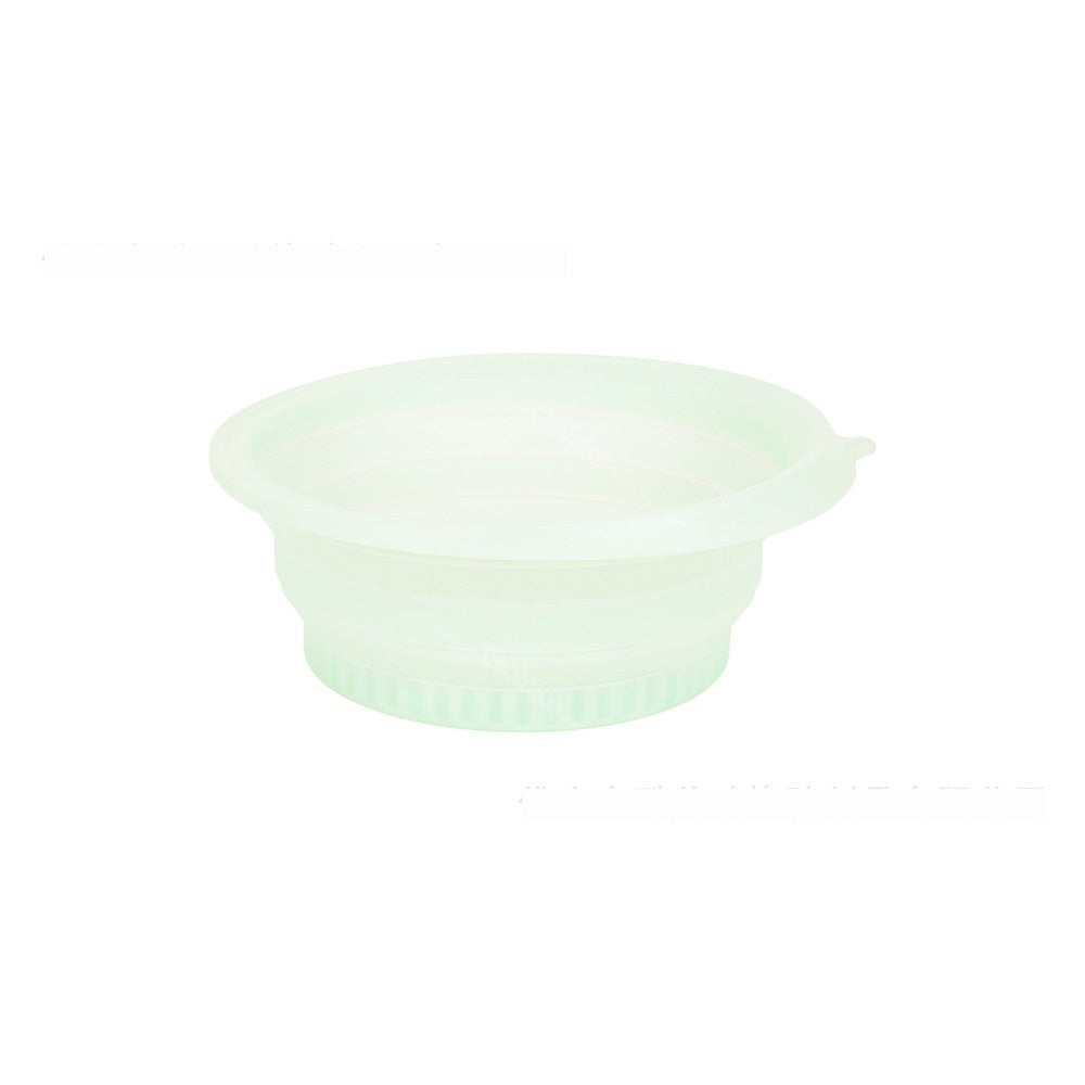 Collapsible Silicone Ice Basin Green 27x26x3.5cm