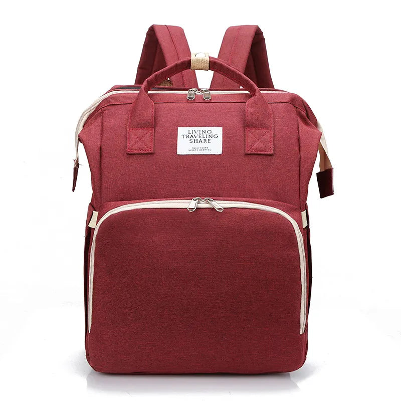 Large-Capacity Mommy Bag Burgendy