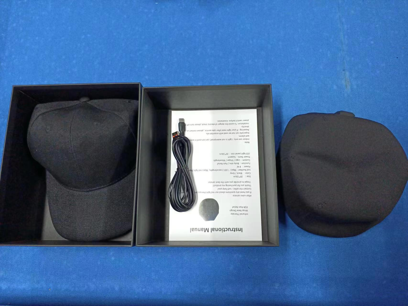Red Light Therapy Cap Black