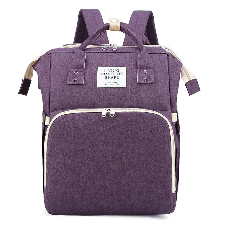 Large-Capacity Mommy Bag Purple