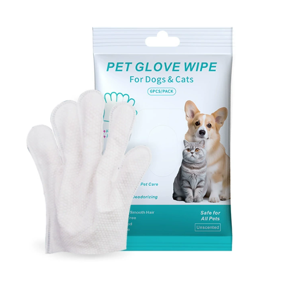 Pet Cleaning Gloves & Wipes Disposable Gloves 5pcs