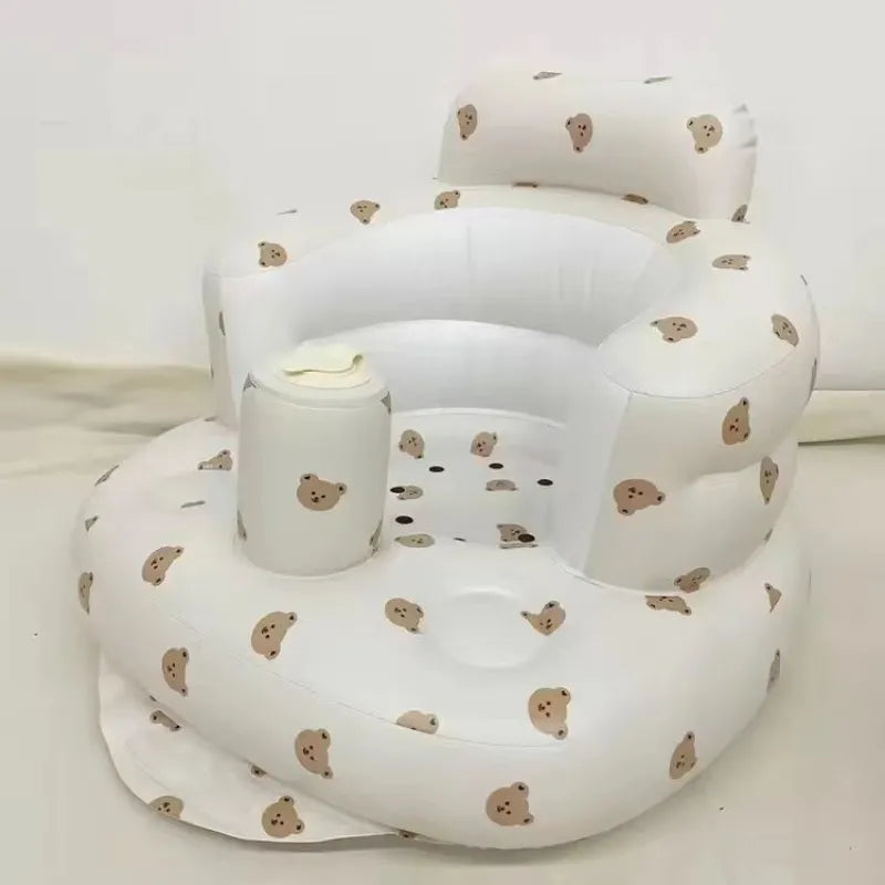 Inflatable Baby Chair for Dining & Bath (Little bear) n a