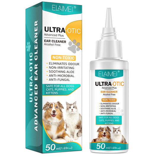 Pet Ear Cleaner 50ml ELAIMEI Pet ear cleaning liquid