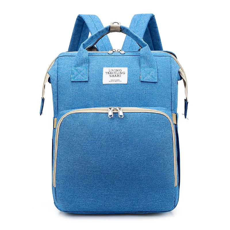 Large-Capacity Mommy Bag Light Blue