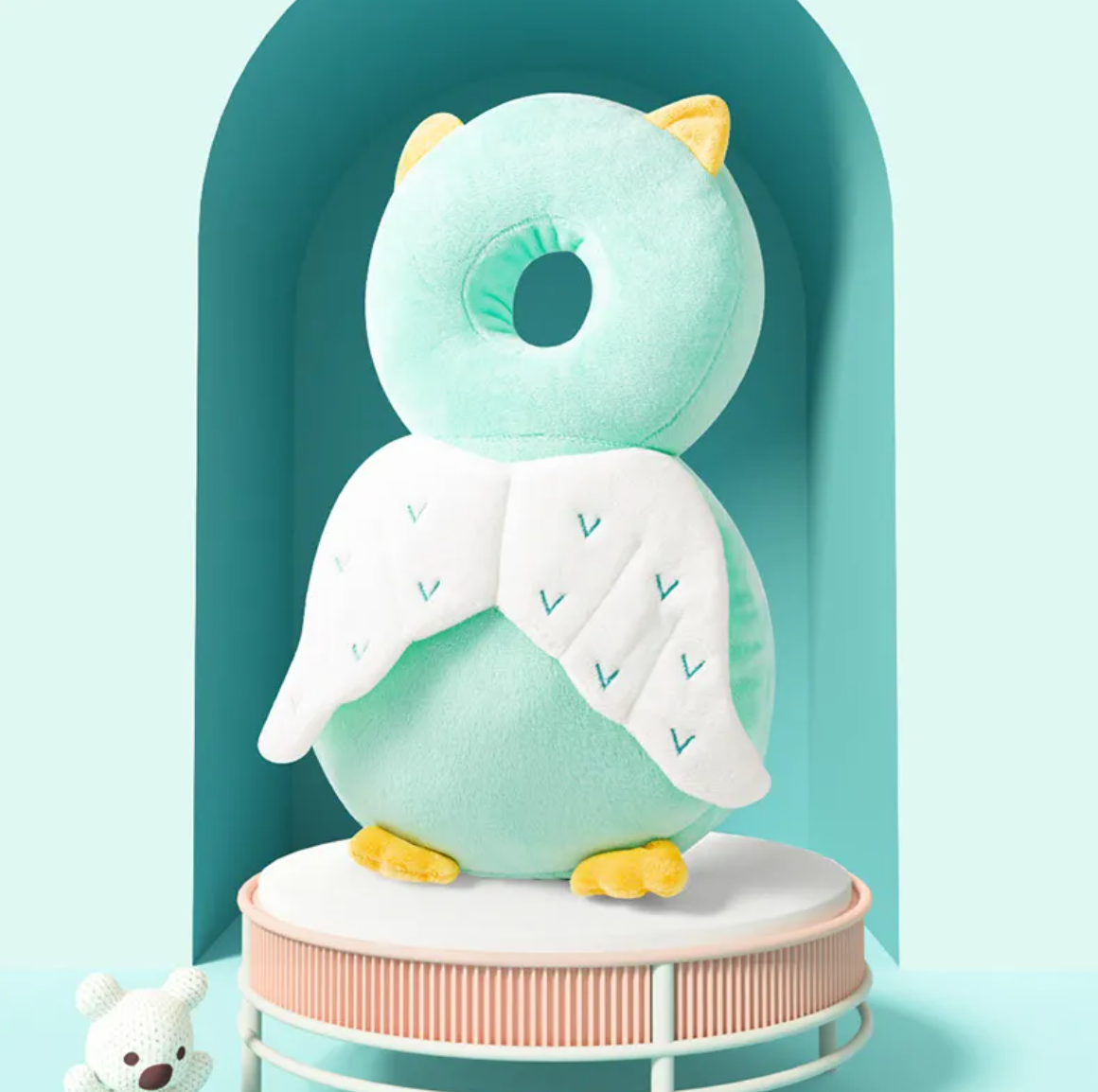Toddler Head Protection Pad Owl Plush style