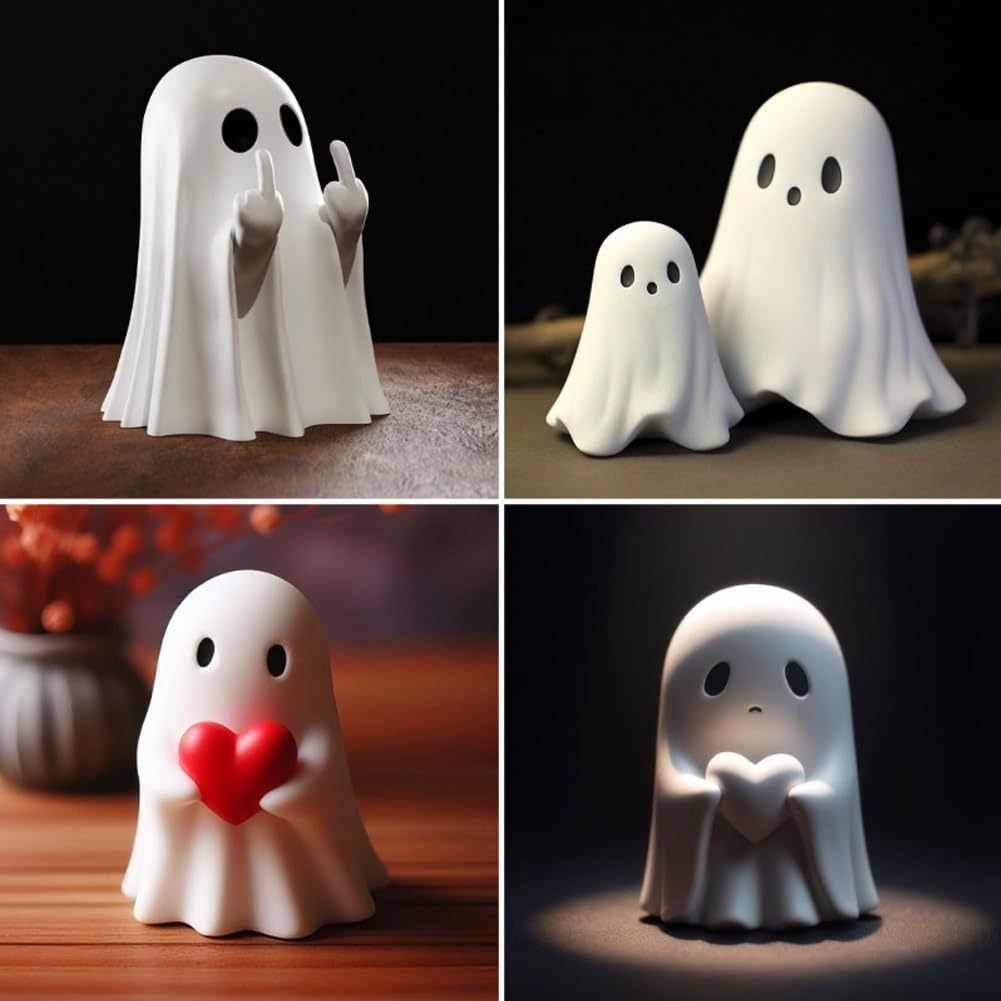 Festive Ghost Holiday Ornament