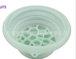 Collapsible Silicone Ice Basin New Green 27x26x3.5cm